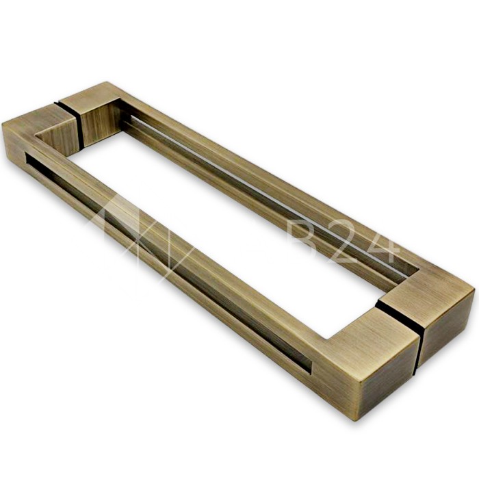 Ручка скоба FDR-89, 30х10х300х1.0 мм, нержавейка/бронза