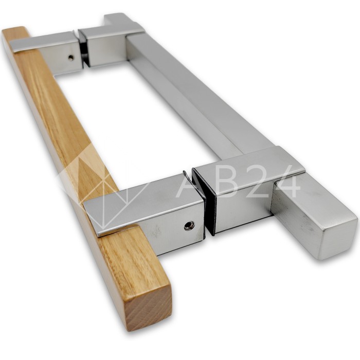 Ручка для сауны FDR-171, 20х220х320 мм, нержавейка/дерево/матовый