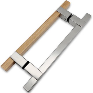 Ручка для сауны FDR-171, 20х220х320 мм, нержавейка/дерево/матовый