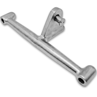 Двойное крепление рутеля FN-112 к ванте M14, нержавейка/матовый