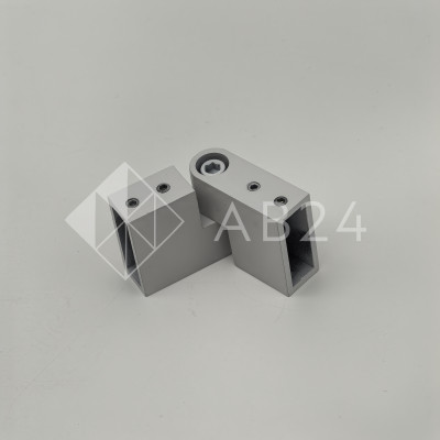 FDC-37 SUS304/MW: Соединитель трубы 30х10 вертикальный 90°-180°, нержавейка/белый