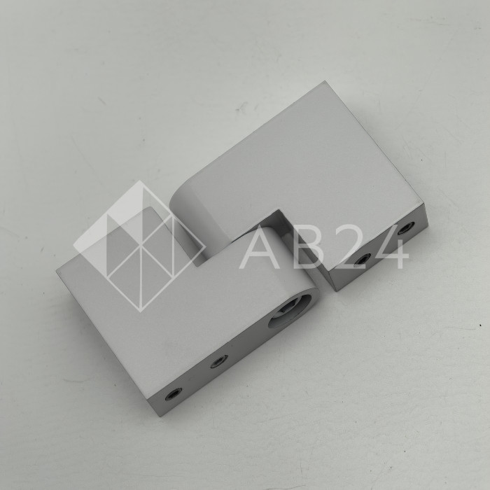 FDC-37 SUS304/MW: Соединитель трубы 30х10 вертикальный 90°-180°, нержавейка/белый