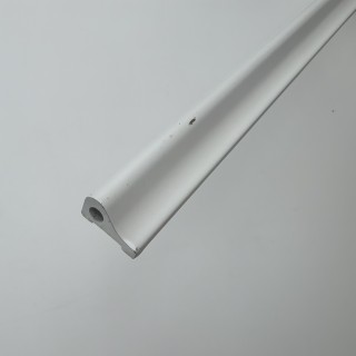 FDPA-40.22E AL/MW: Порог алюминиевый для душевой 2.2 м, алюминий/белый