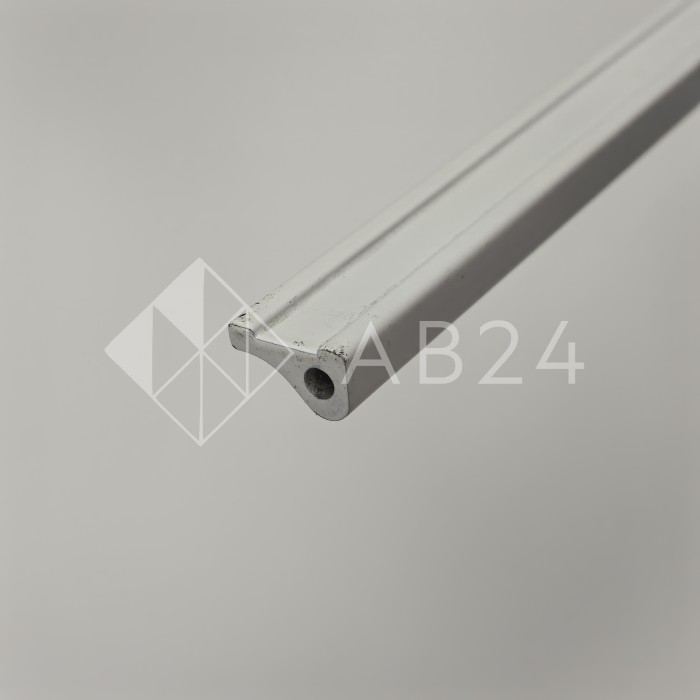 FDPA-40.22E AL/MW: Порог алюминиевый для душевой 2.2 м, алюминий/белый