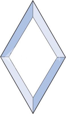 Бевелс AV228 ромб 102 х 177 мм