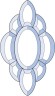 Бевелс AV57 дверной (9 элементов) 203 х 365 мм
