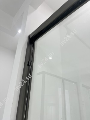 Раздвижная система Нимфа FDS-8E (ЭКОНОМ), нержавейка/черный