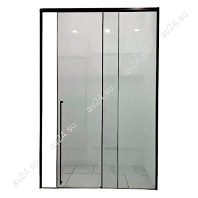 Раздвижная система Нимфа FDS-8E (ЭКОНОМ), нержавейка/черный