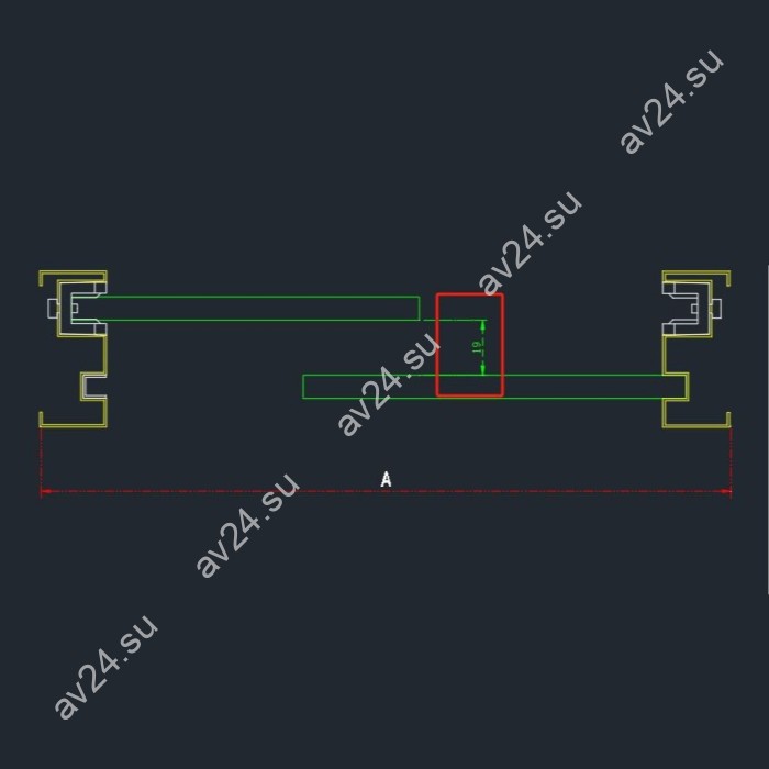Раздвижная система Нимфа FDS-8E (ЭКОНОМ), нержавейка/черный