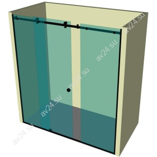 Душевая кабина раздвижная DK-102P в опорный профиль