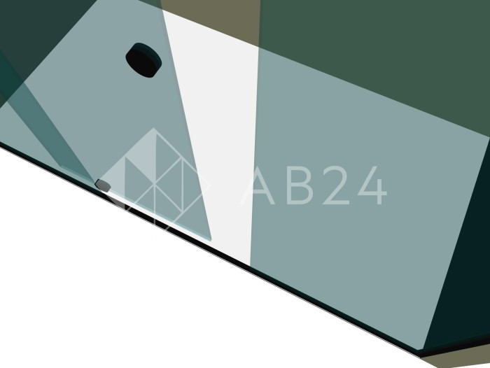 Душевая кабина раздвижная DK-102P в опорный профиль