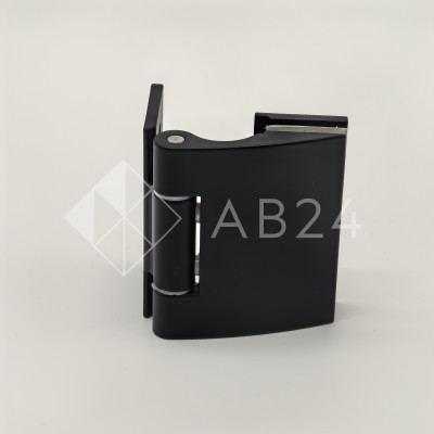 Петля Европа FDP-114 стена-стекло без крышек, цинк/черный