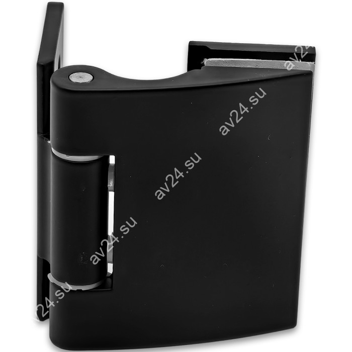 Петля Европа FDP-114 стена-стекло без крышек, цинк/черный