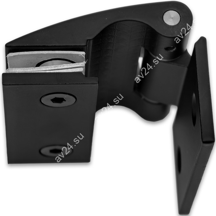 Петля Европа FDP-114 стена-стекло без крышек, цинк/черный