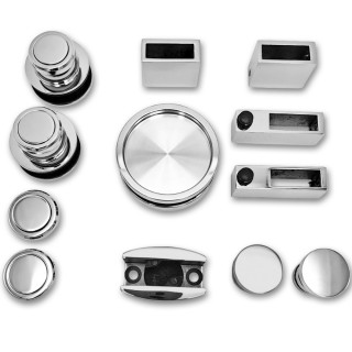 Раздвижная система Альфа α FDS-7 ПРЕМИУМ, нержавейка/полированный