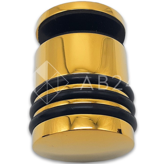 Ручка кноб Йота FDR-144 без резиновых торцов (односторонняя), латунь/золото