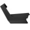 Заглушка угловая FDPA-432L, 135° Левая для порога, ПВХ/черный