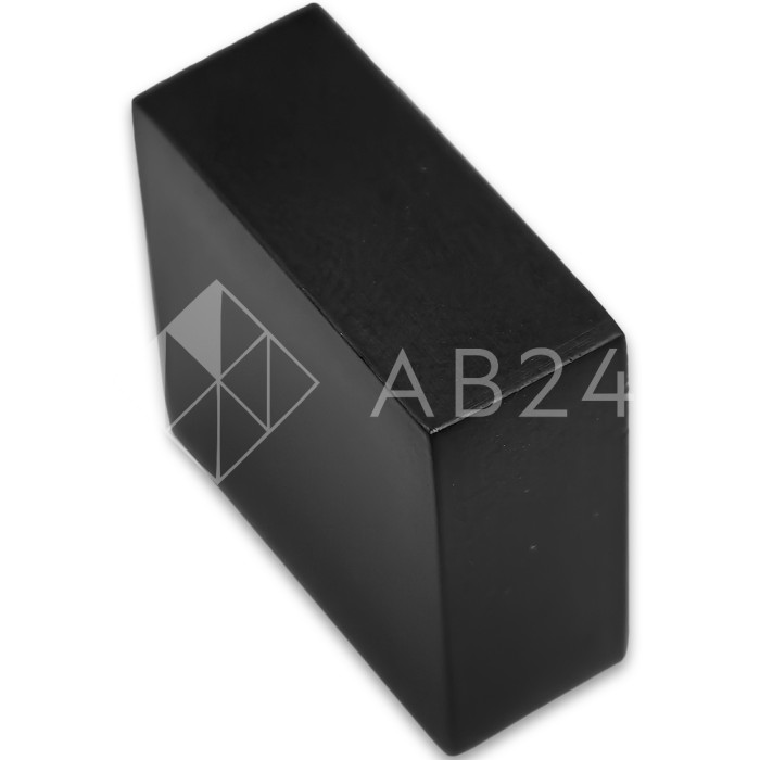 Заглушка квадратная FDRA-02 для ручки скобы 19х19 мм, нержавейка/черный