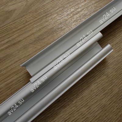 Крепления неподвижного стекла FDS-155.2 к треку для системы FDS-15 длиной 2 м, алюминий/анодированный