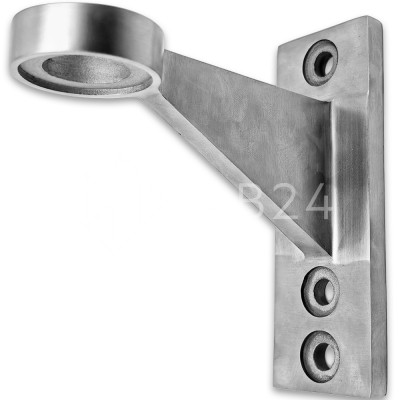 Крепление рутеля FN-130 к стойке алюминиевого фасада M14, нержавейка/матовый