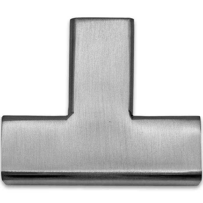 Соединитель трубы FDC-63, 15х15 Т-образный, нержавейка/матовый