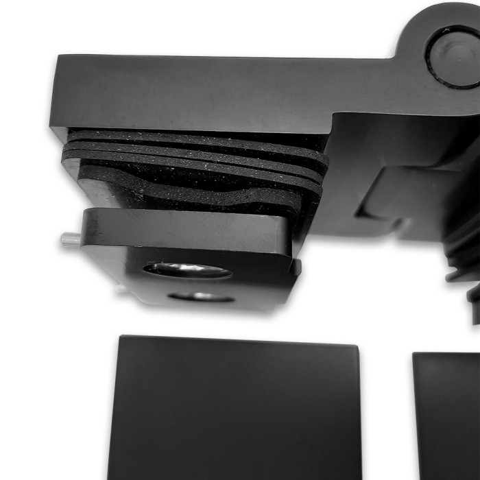 Петля Майя FDP-171 с дефектом, стекло-стекло 180°, латунь/черный