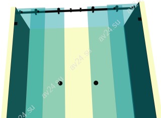 Душевая кабина раздвижная DK-103K на коннекторах