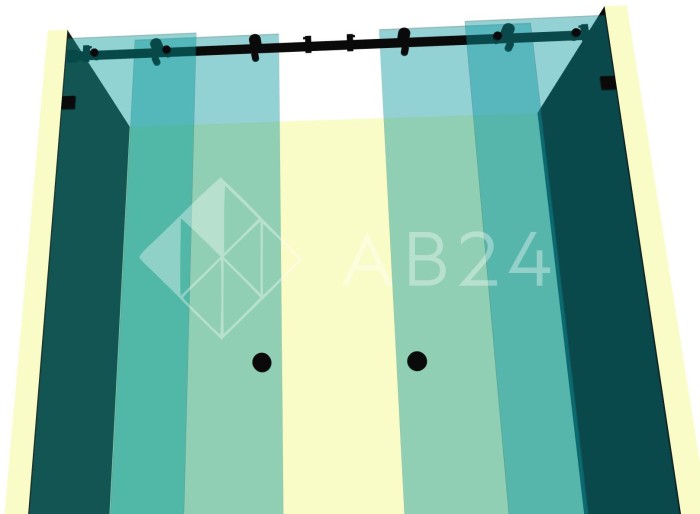 Душевая кабина раздвижная DK-103K на коннекторах