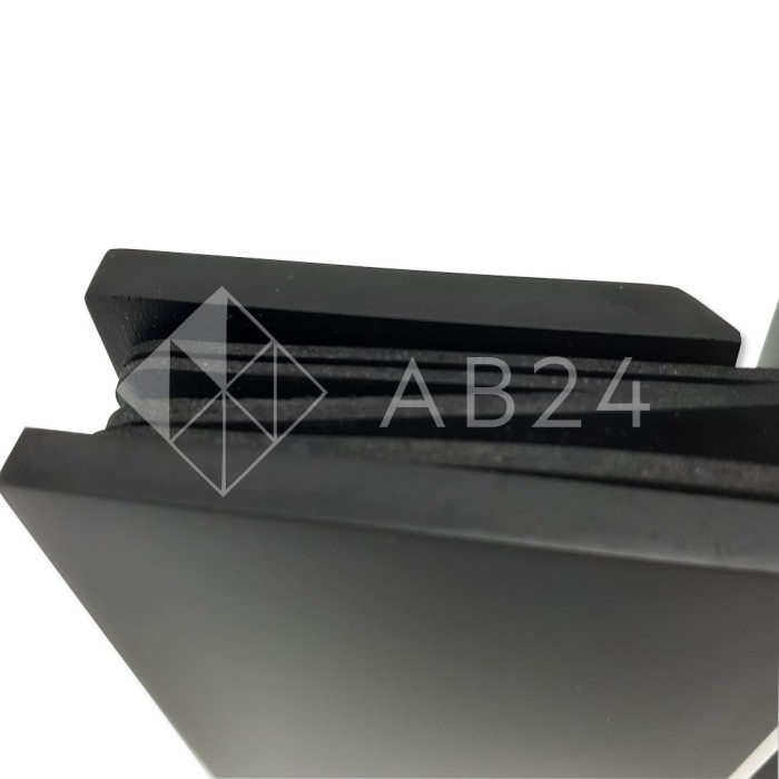 Петля Альфа α FDP-154 Премиум стекло-стекло 135°, нержавейка/черный