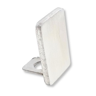 Заглушка торцевая FDPA-501, для опорного профиля 19х13х2, нержавейка/матовый