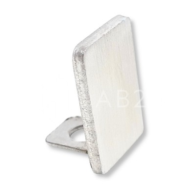 Заглушка торцевая FDPA-501, для опорного профиля 19х13х2, нержавейка/матовый