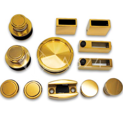 Раздвижная система Альфа α FDS-7 ПРЕМИУМ, нержавейка/золото