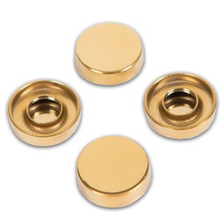 Держатель для зеркал FSZ-20 толщиной 4-8 мм Ø20 мм, комплект 4 шт., нержавейка/золото