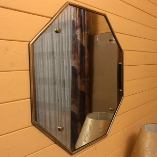 Держатель для зеркал FSZ-20 толщиной 4-8 мм Ø20 мм, комплект 4 шт., нержавейка/золото