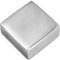 Заглушка квадратная FDRA-02 для ручки скобы 19х19 мм, нержавейка/полированный