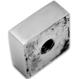 Заглушка квадратная FDRA-02 для ручки скобы 19х19 мм, нержавейка/полированный