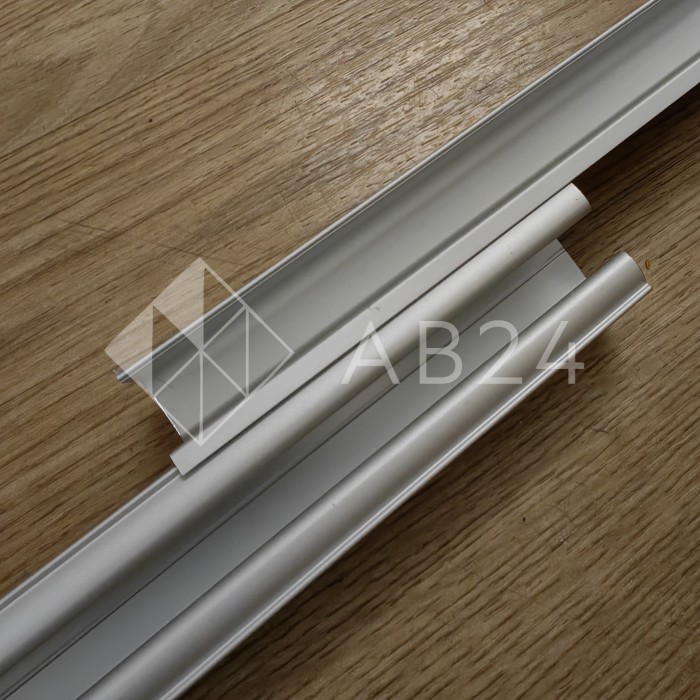 Крепления неподвижного стекла FDS-155.3 к треку для системы FDS-15 длиной 3 м, алюминий/анодированный