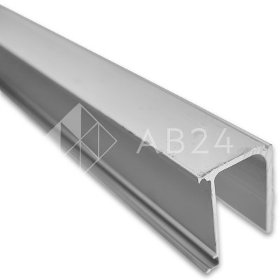 Крепления неподвижного стекла FDS-155.3 к треку для системы FDS-15 длиной 3 м, алюминий/анодированный