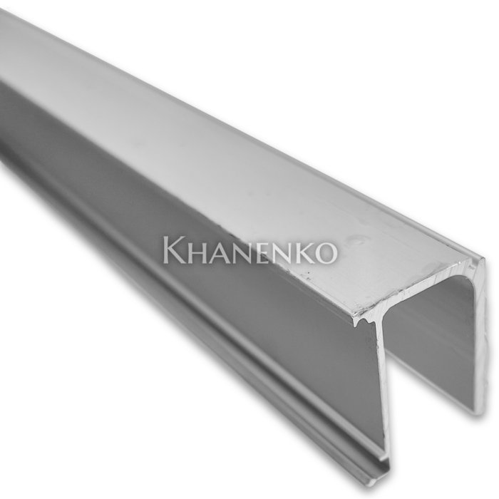 Крепления неподвижного стекла FDS-155.3 к треку для системы FDS-15 длиной 3 м, алюминий/анодированный