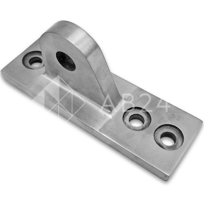  Крепление ванта FN-131 к стойке алюминиевого фасада M14, нержавейка/матовый