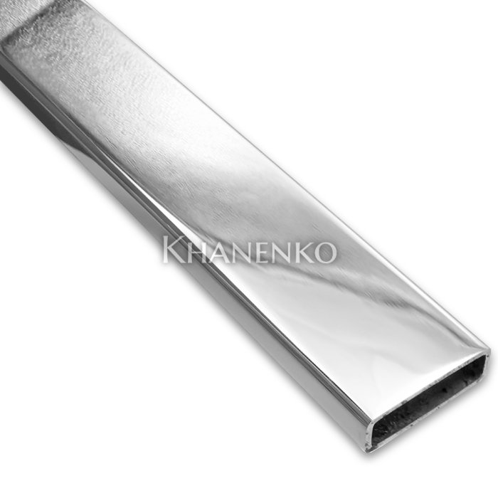 Труба FDT-302, 30х10х1.0 мм 2 м, нержавейка/полированный6K