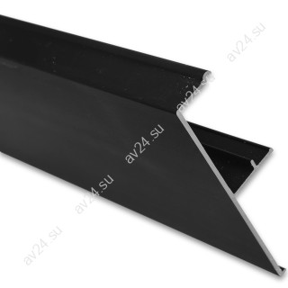 Крышка трека FDS-172.2-DEF с дефектом для раздвижной системы FDS-17 длина 2 м, алюминий/черный