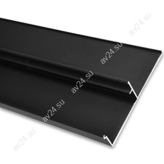 Крышка трека FDS-172.2-DEF с дефектом для раздвижной системы FDS-17 длина 2 м, алюминий/черный