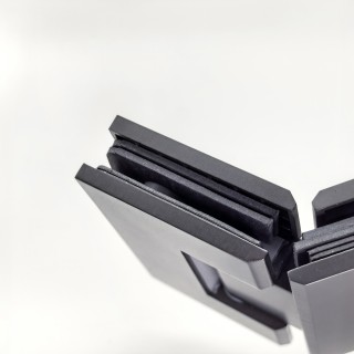 Петля Альфа FDP-14 стекло-стекло 135°, нержавейка/оружейная сталь