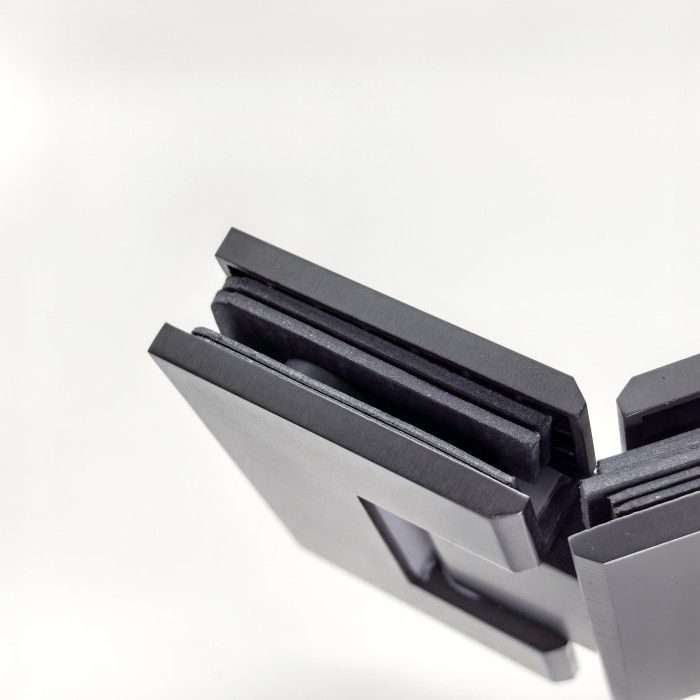 Петля Альфа FDP-14 стекло-стекло 135°, нержавейка/оружейная сталь