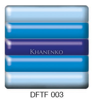 Фьюзинг квадрат DFTF 003 синего цвета, 6 см