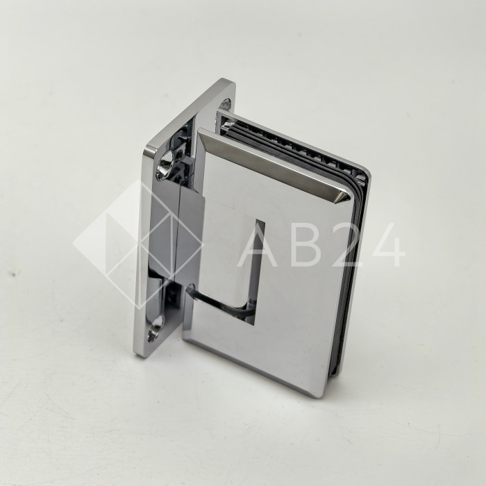 Петля Бета β FDP-21 стена-стекло центр. крепление, латунь/хром