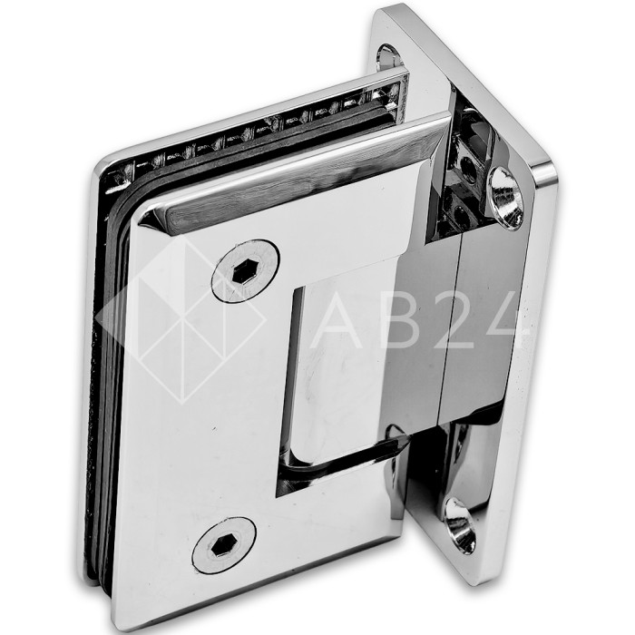 Петля Бета β FDP-21 стена-стекло центр. крепление, латунь/хром