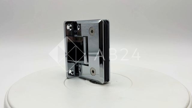 Петля Бета β FDP-21 стена-стекло центр. крепление, латунь/хром