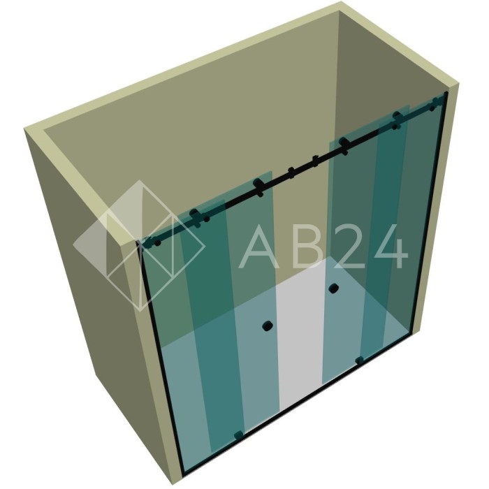 Душевая кабина раздвижная DK-103P в опорный профиль